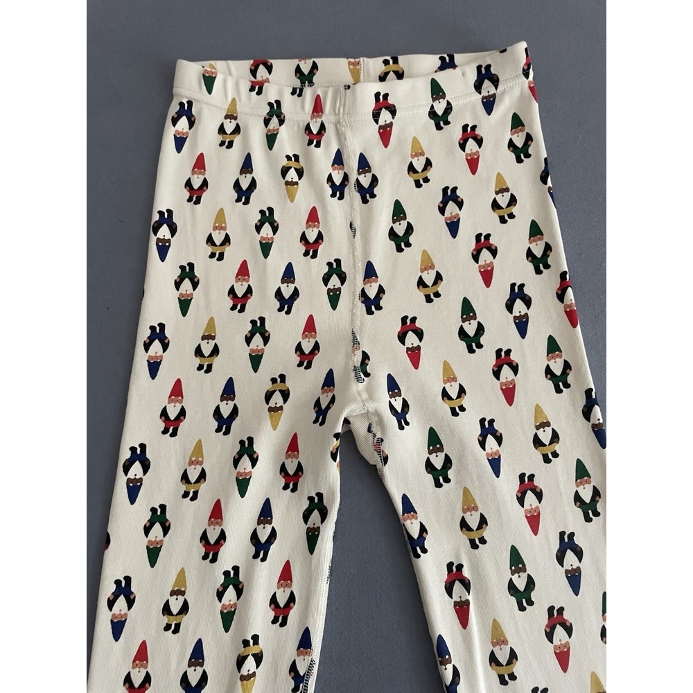 Hanna Anderson Girl Boy 14 Long John Pajama Pant Gnomes Christmas Holiday Organi - Picture 5 of 10